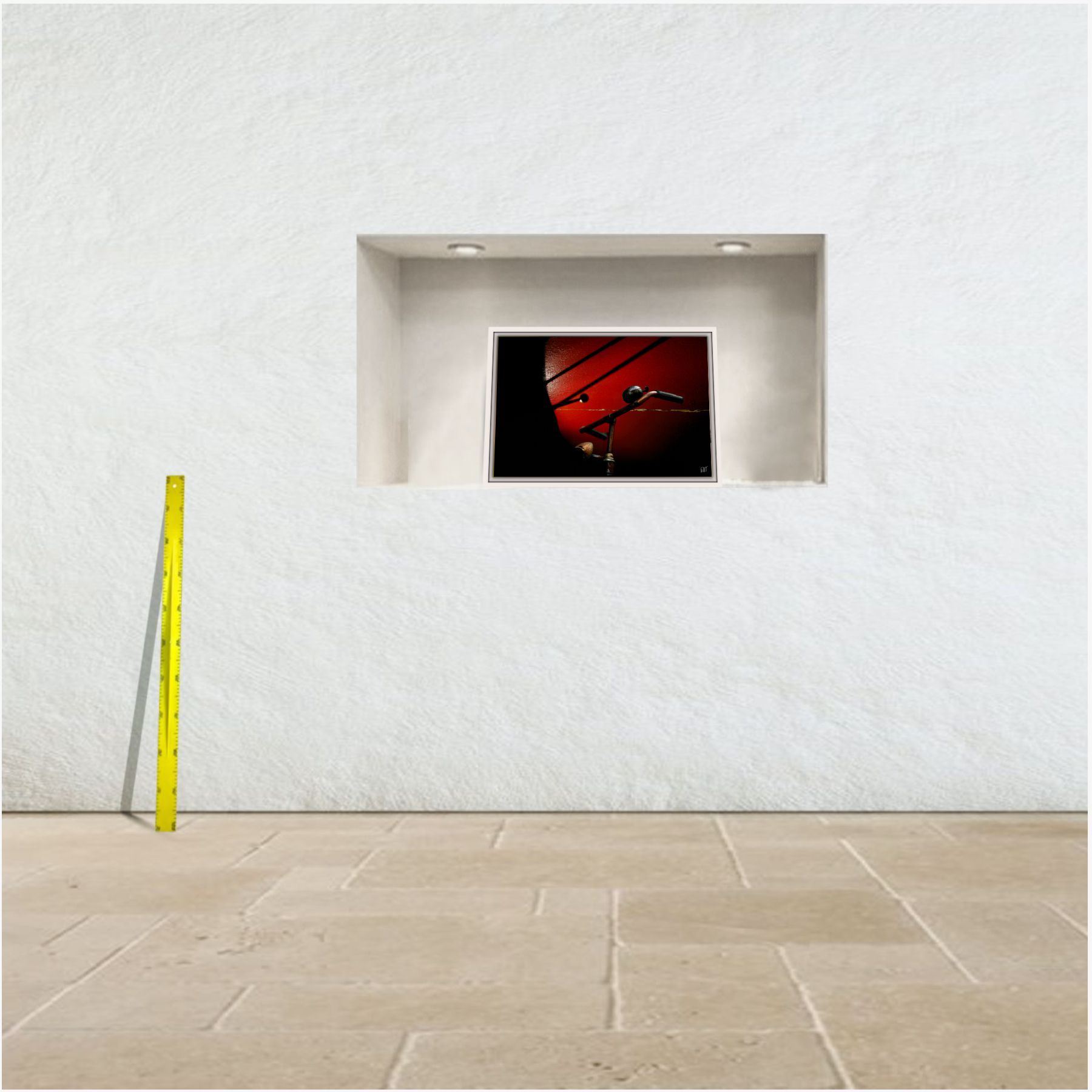 Amsterdam's bikes 2 ~ toile encadrée (60 x 40 cm) – Image 3