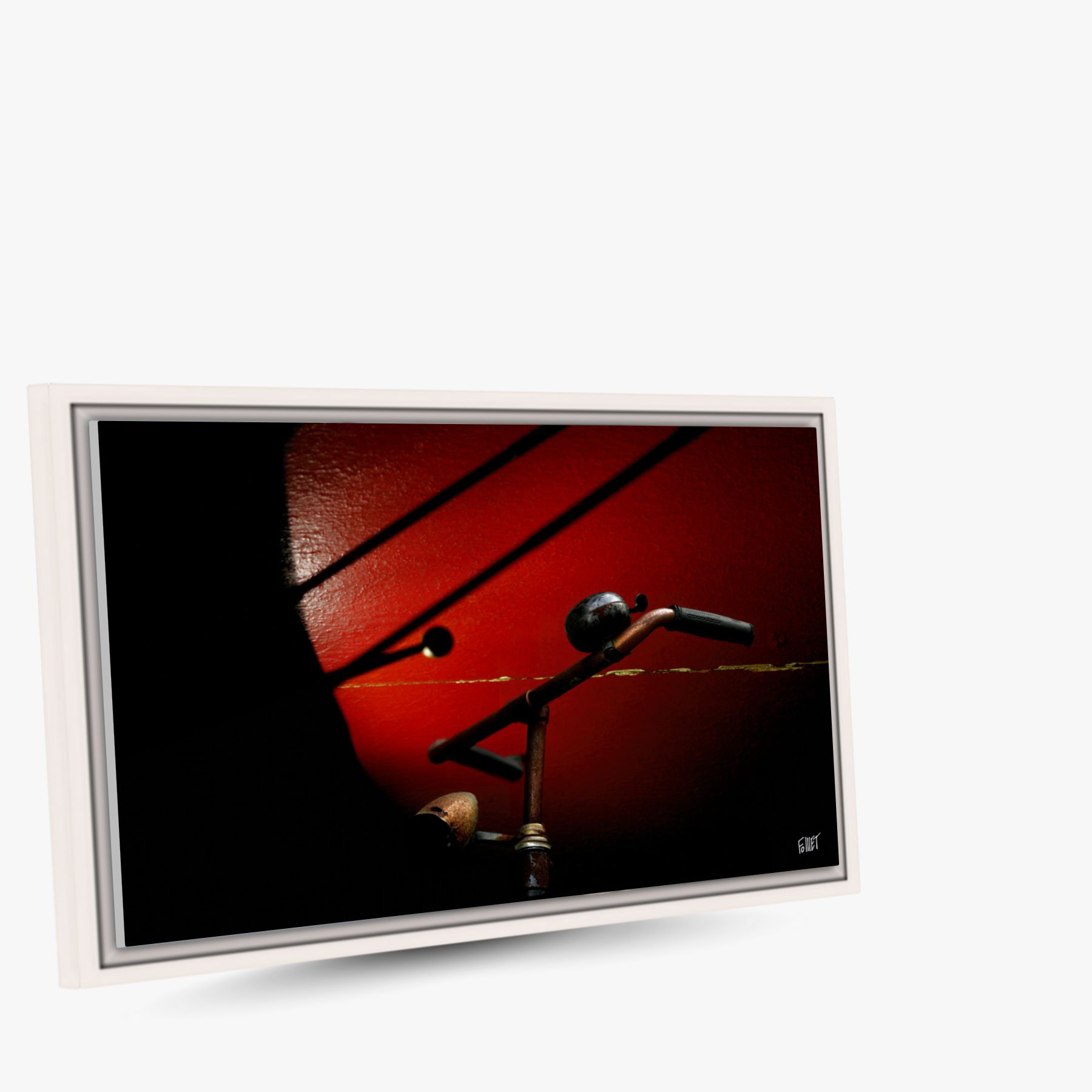 Amsterdam's bikes 2 ~ toile encadrée (60 x 40 cm) – Image 2