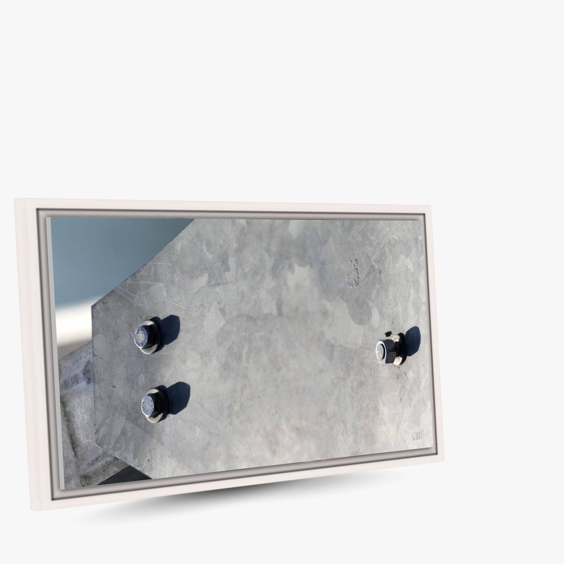 inox line 1 ~ toile encadrée (60 x 40 cm) – Image 2