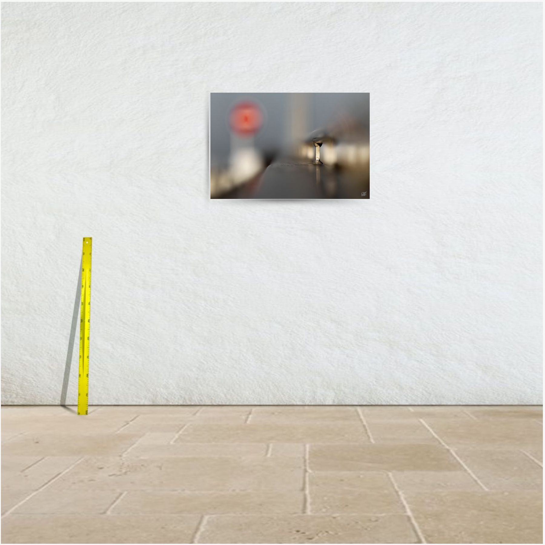 inox line 2 ~ toile (90 x 60 cm) – Image 3