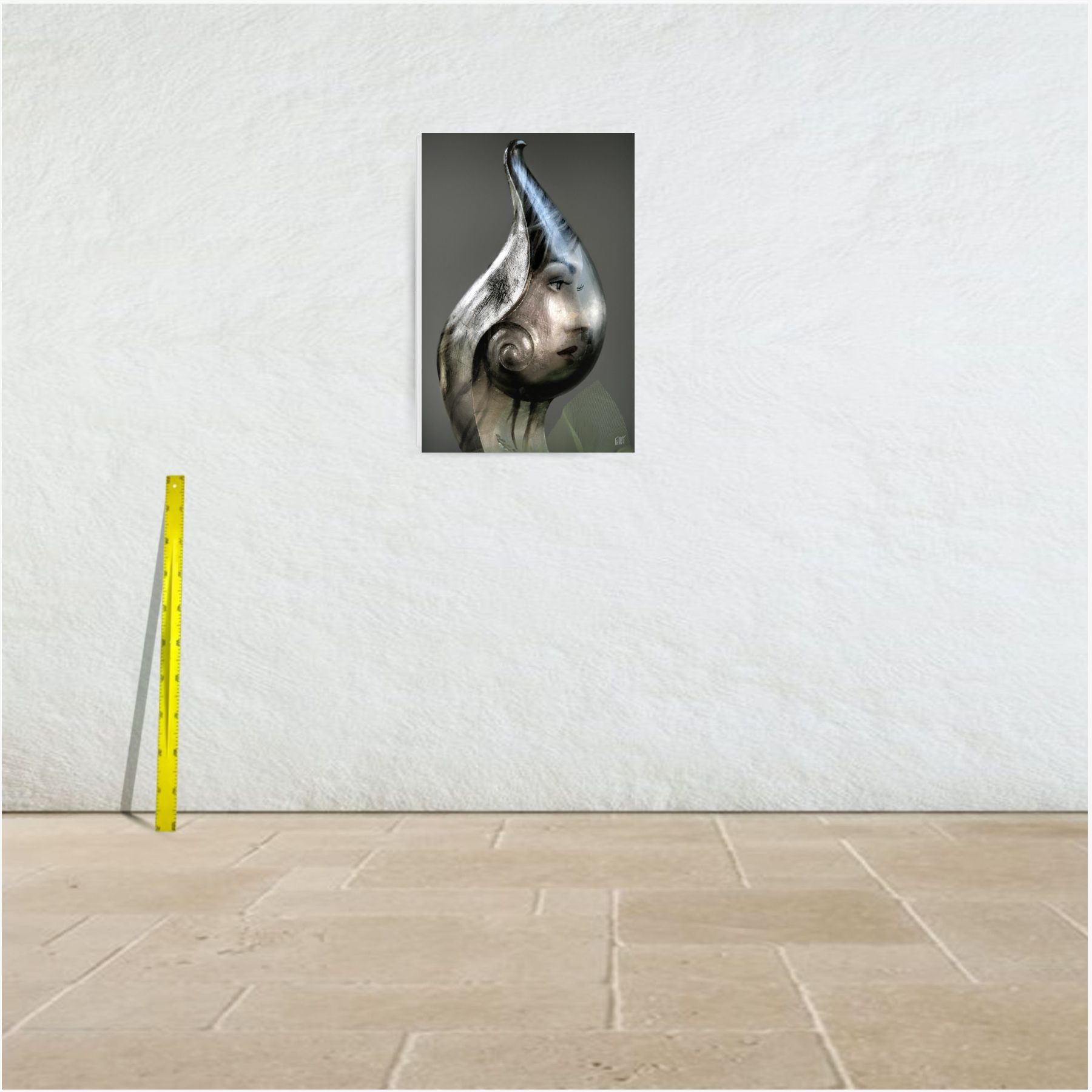 femme cachemire ~ toile (60 x 90 cm) – Image 3