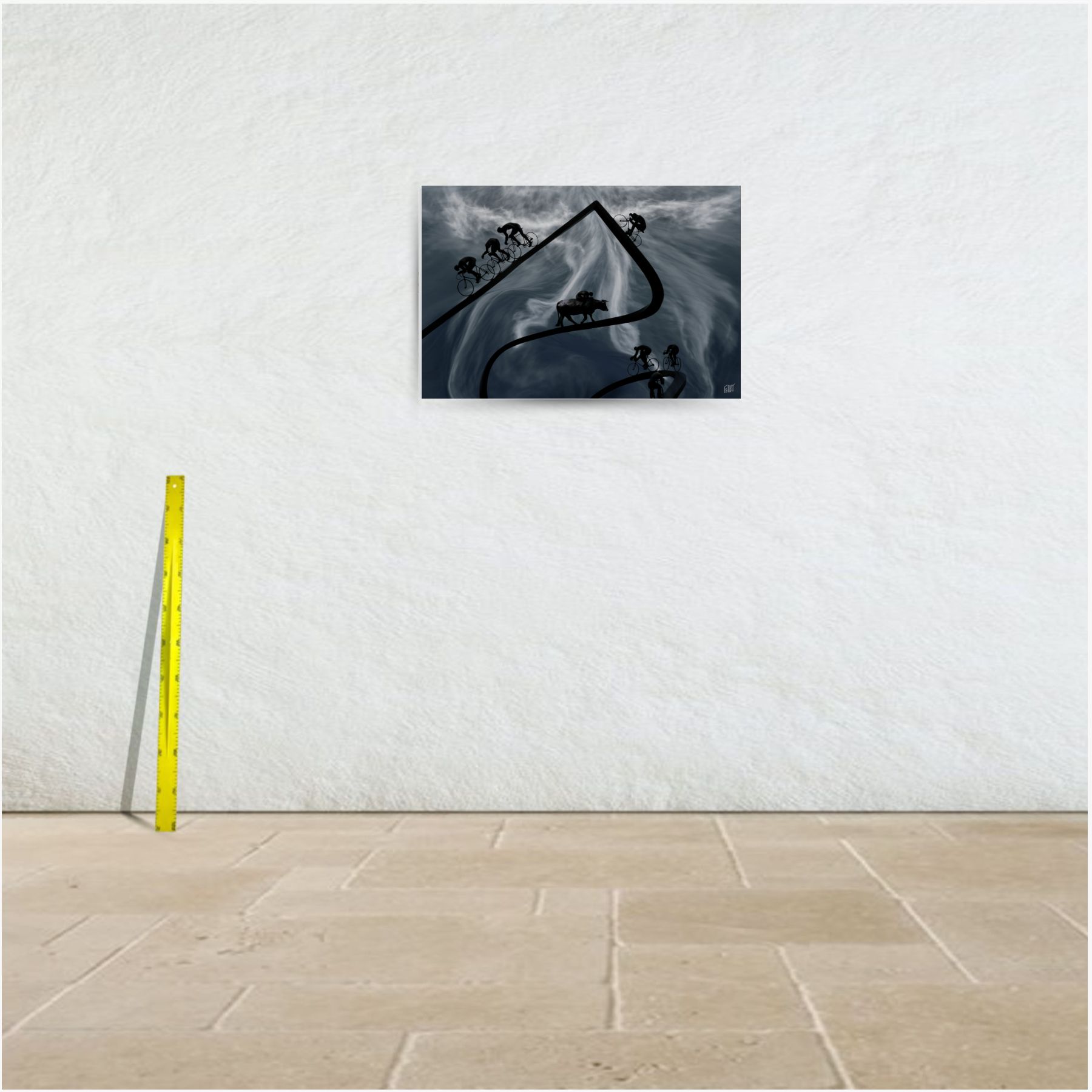 course landaise ~ toile (90 x 60 cm) – Image 3