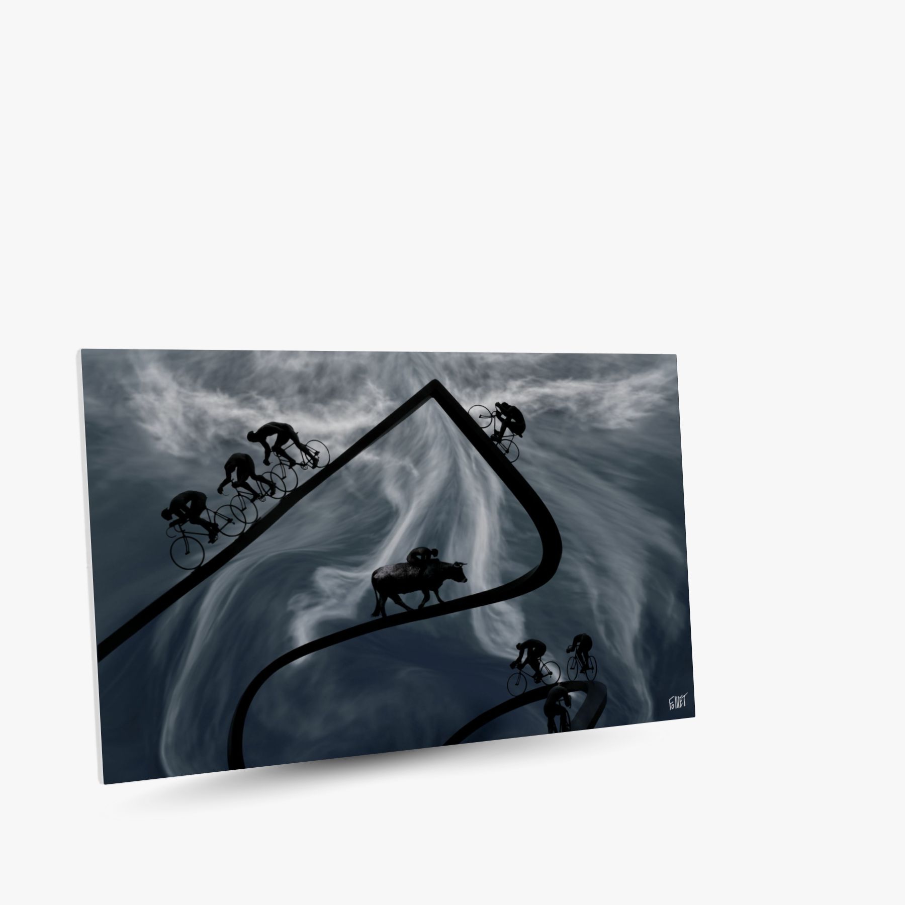 course landaise ~ toile (90 x 60 cm) – Image 2