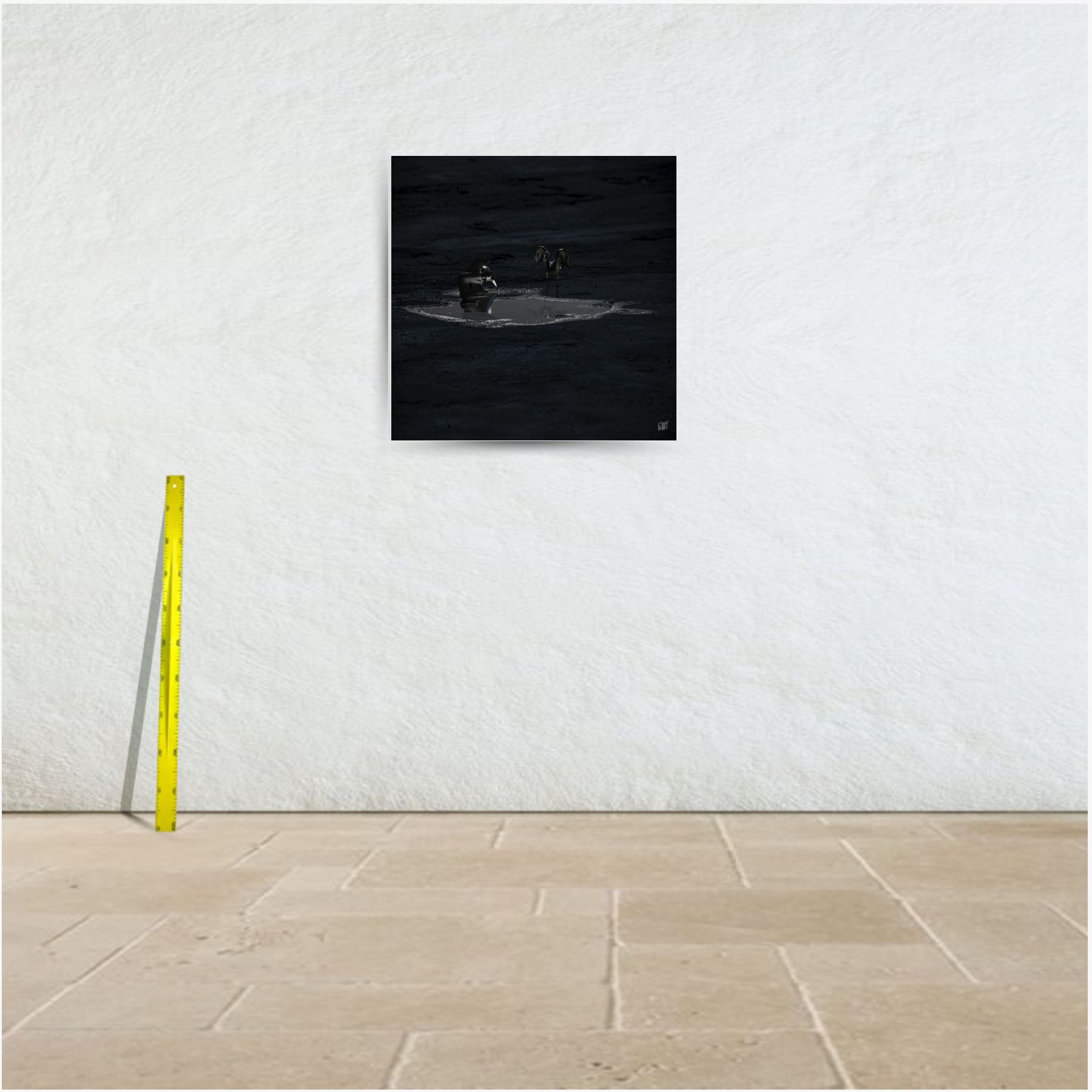 black sea ~ toile (80 x 80 cm) – Image 3