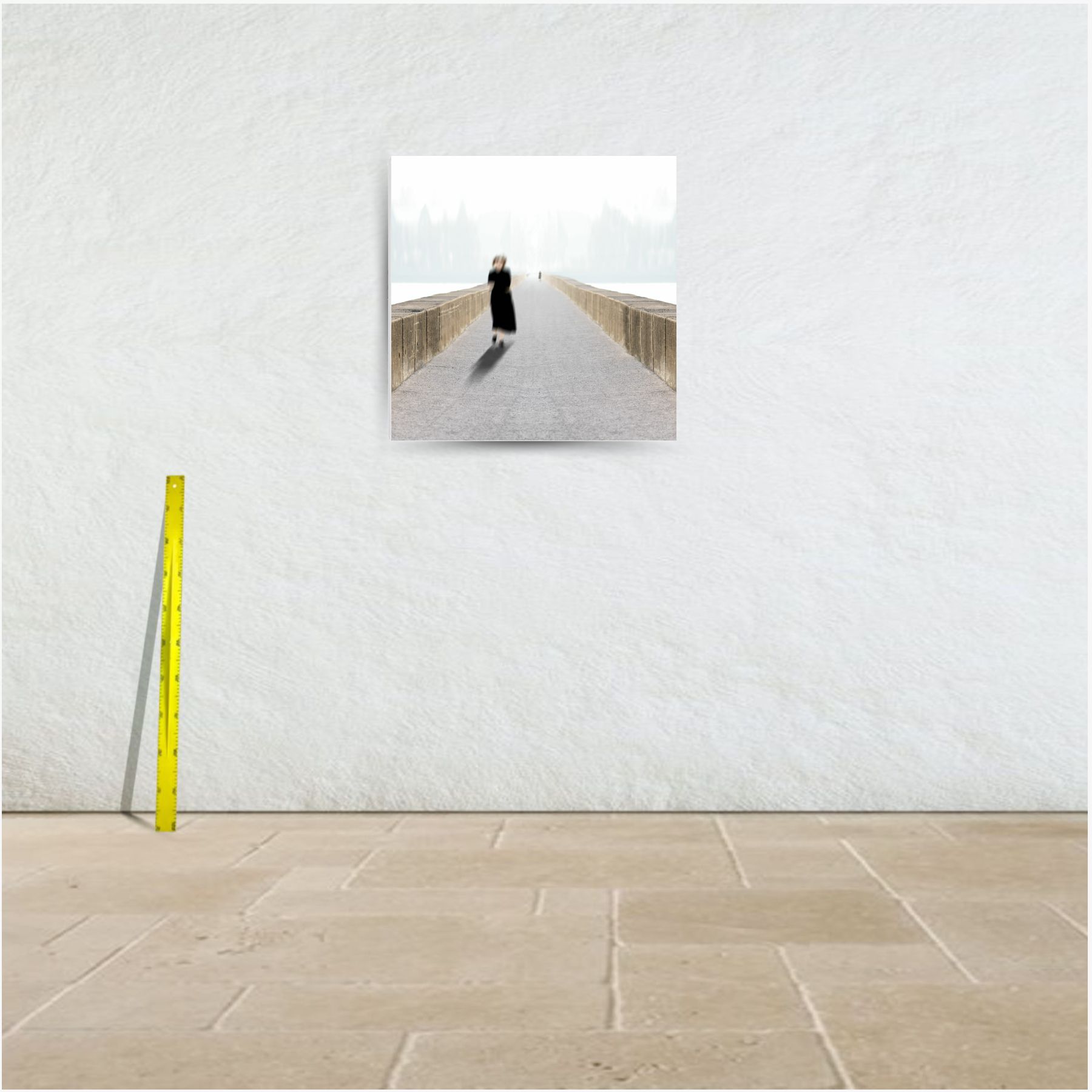 crossing the bridge ~ toile (80 x 80 cm) – Image 3