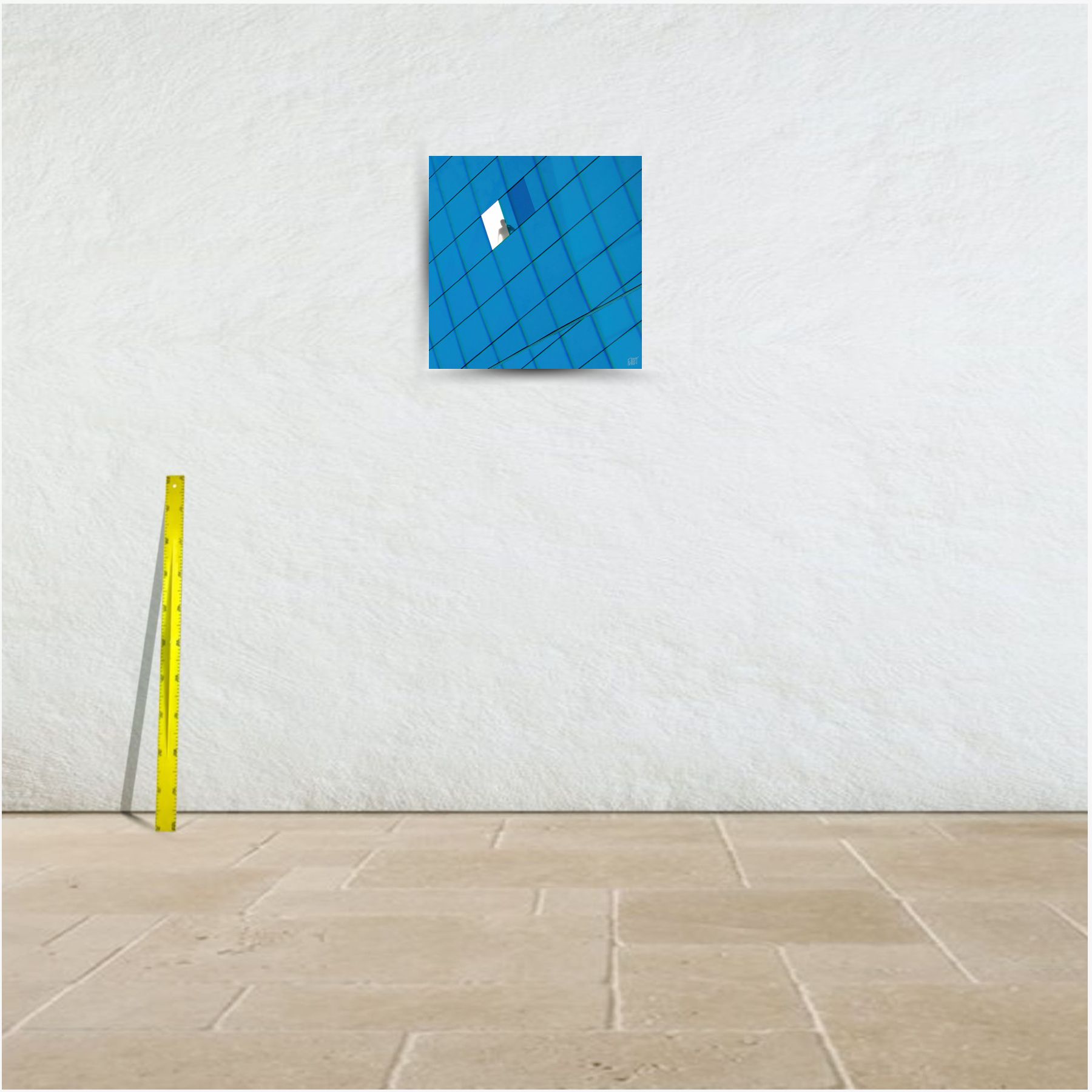 blue building ~ tirage limité n° 5/20 (60 x 60 cm) – Image 3