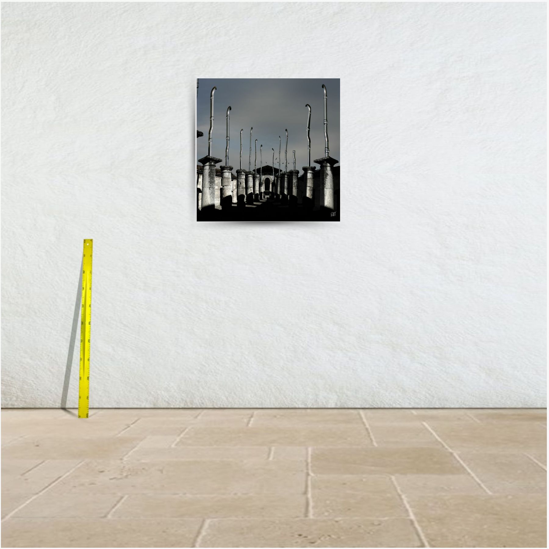 orgues gallo-romaines ~ toile (80 x 80 cm) – Image 3