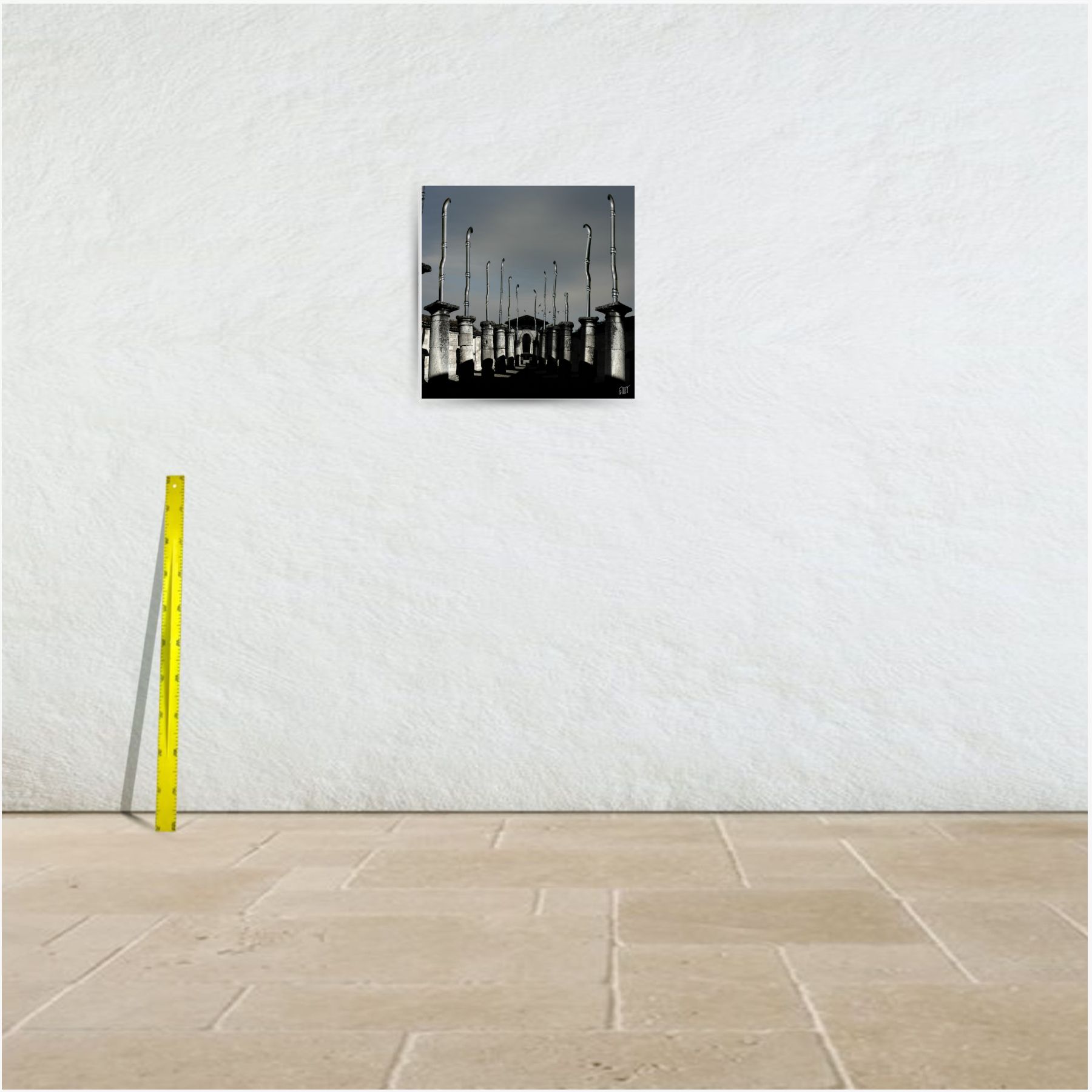 orgues gallo-romaines ~ toile (60 x 60 cm) – Image 3