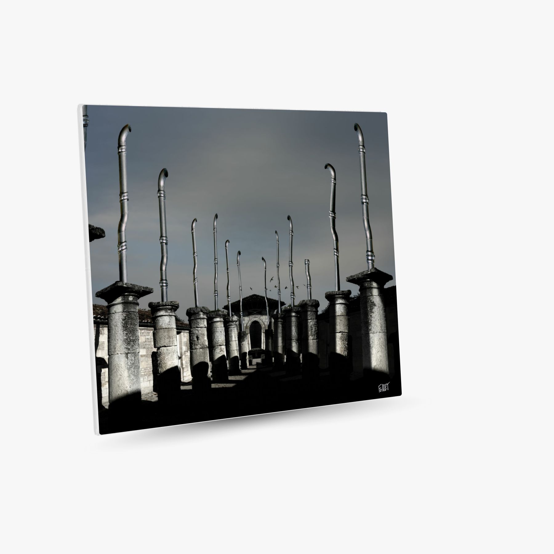 orgues gallo-romaines ~ toile (80 x 80 cm) – Image 2