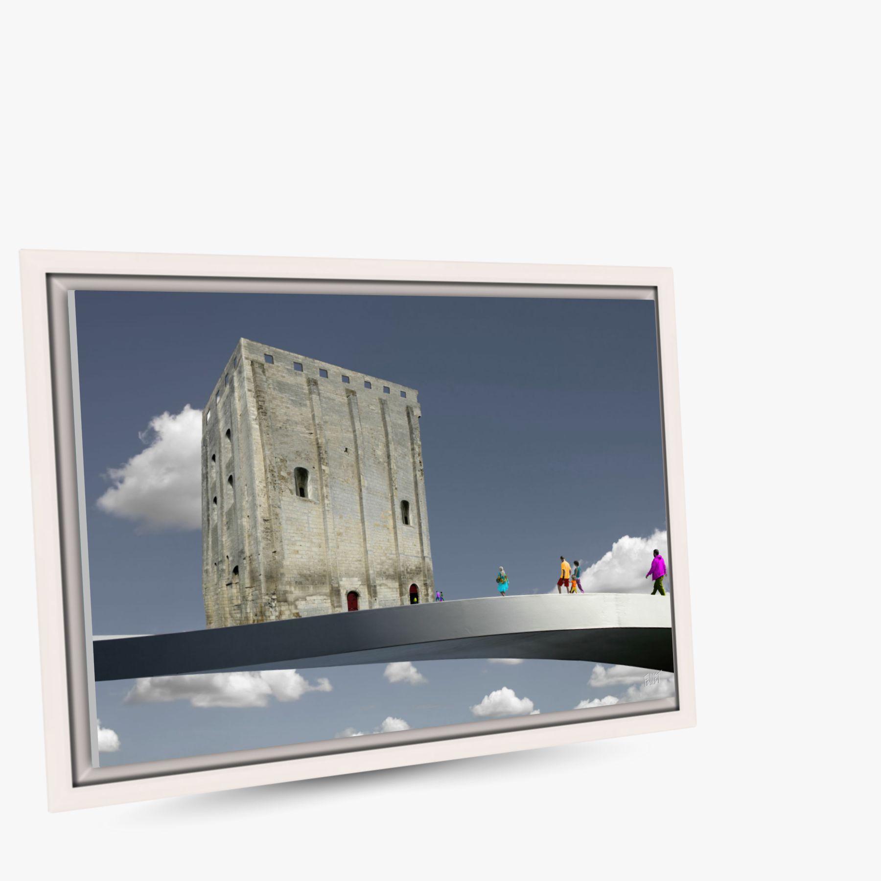 anachronisme ~ toile encadrée (40 x 30 cm) – Image 2