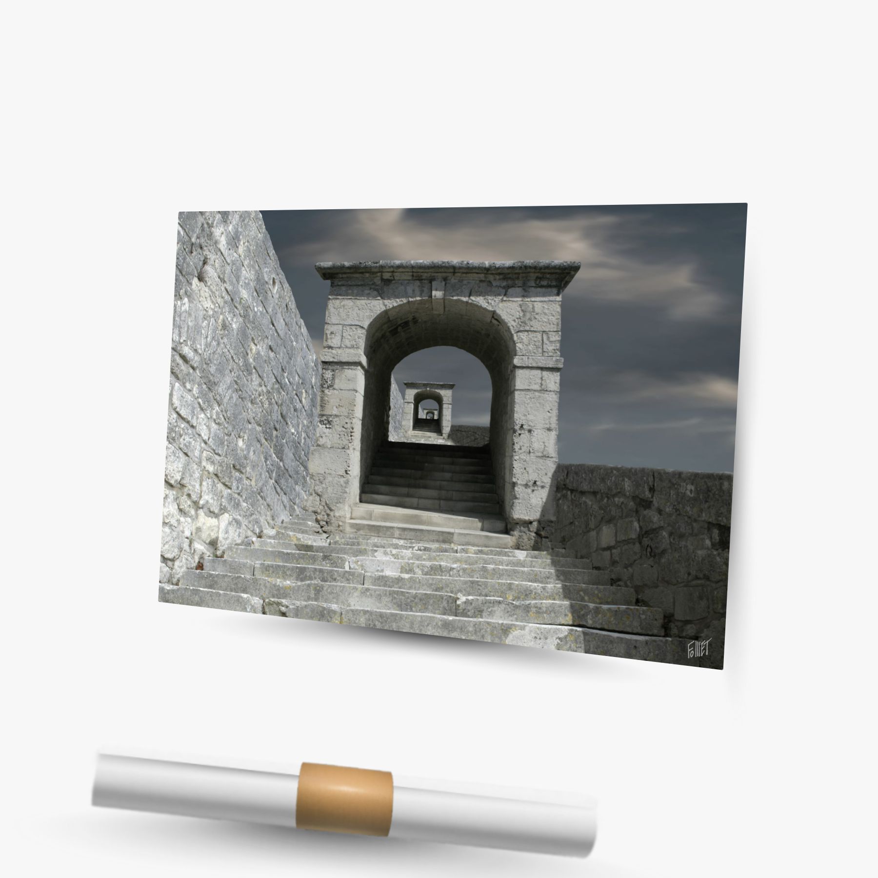 la grande muraille de Pons ~ affiche (40 x 30 cm) – Image 2