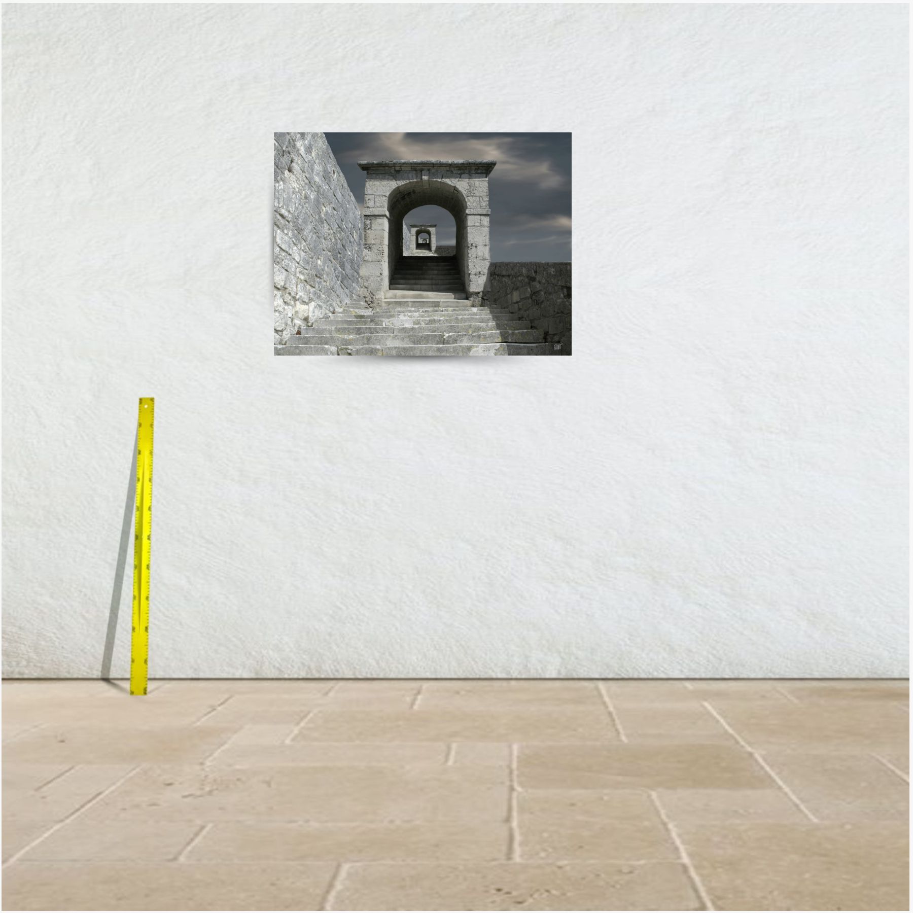 la grande muraille de Pons ~ affiche (100 x 75 cm) – Image 3