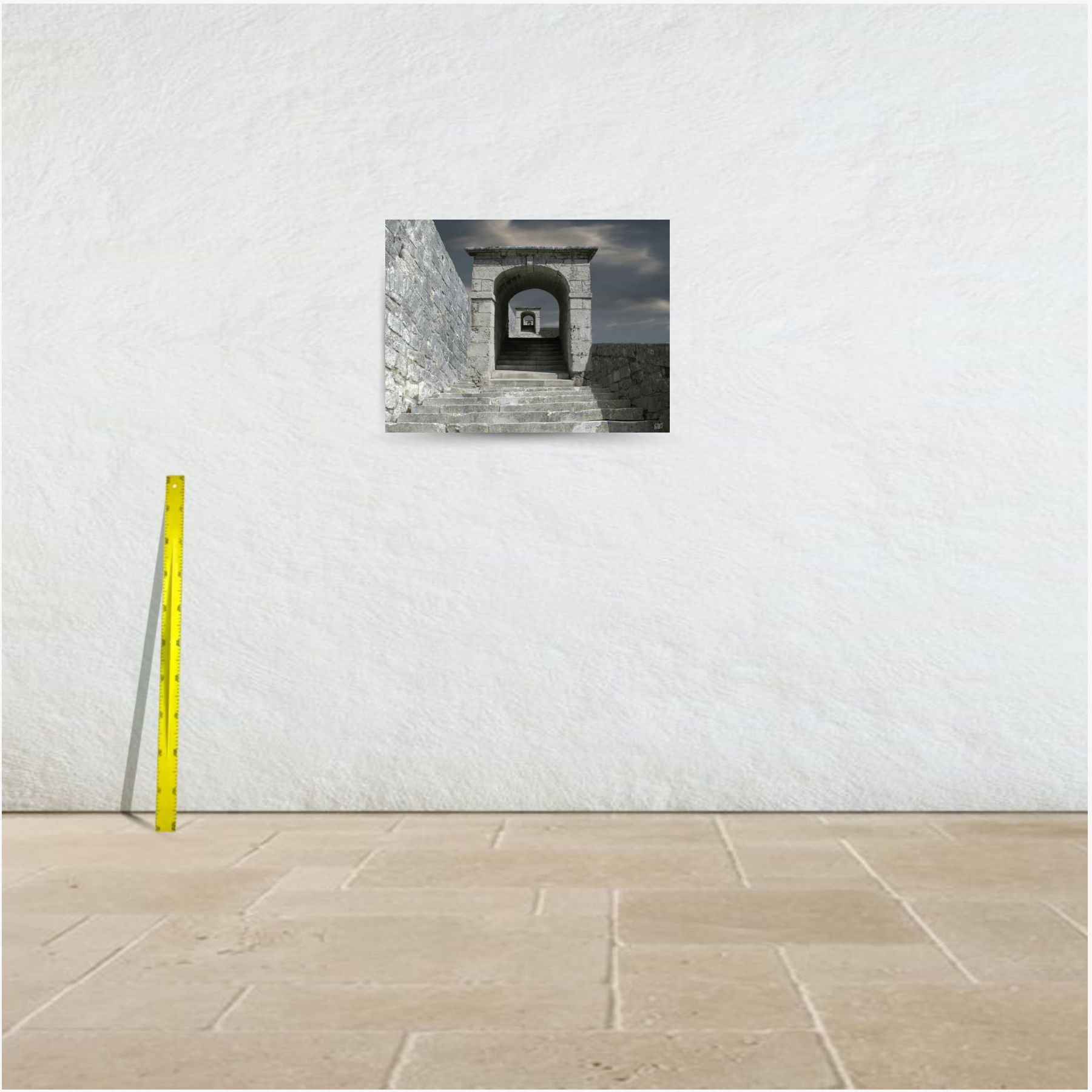 la grande muraille de Pons ~ tirage limité n° 4/20 (80 x 60 cm) – Image 3