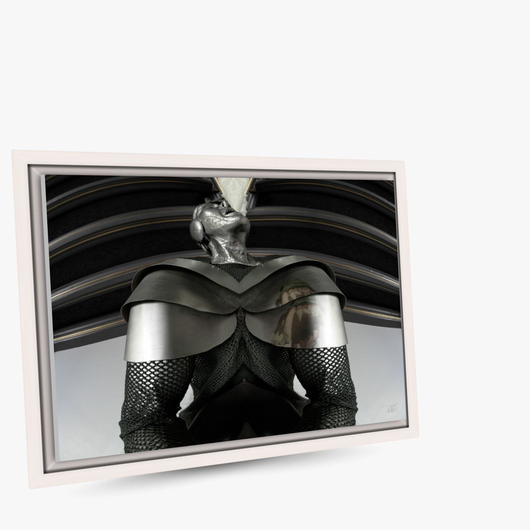 Saint Georges et le dragon ~ toile encadrée (40 x 30 cm) – Image 2