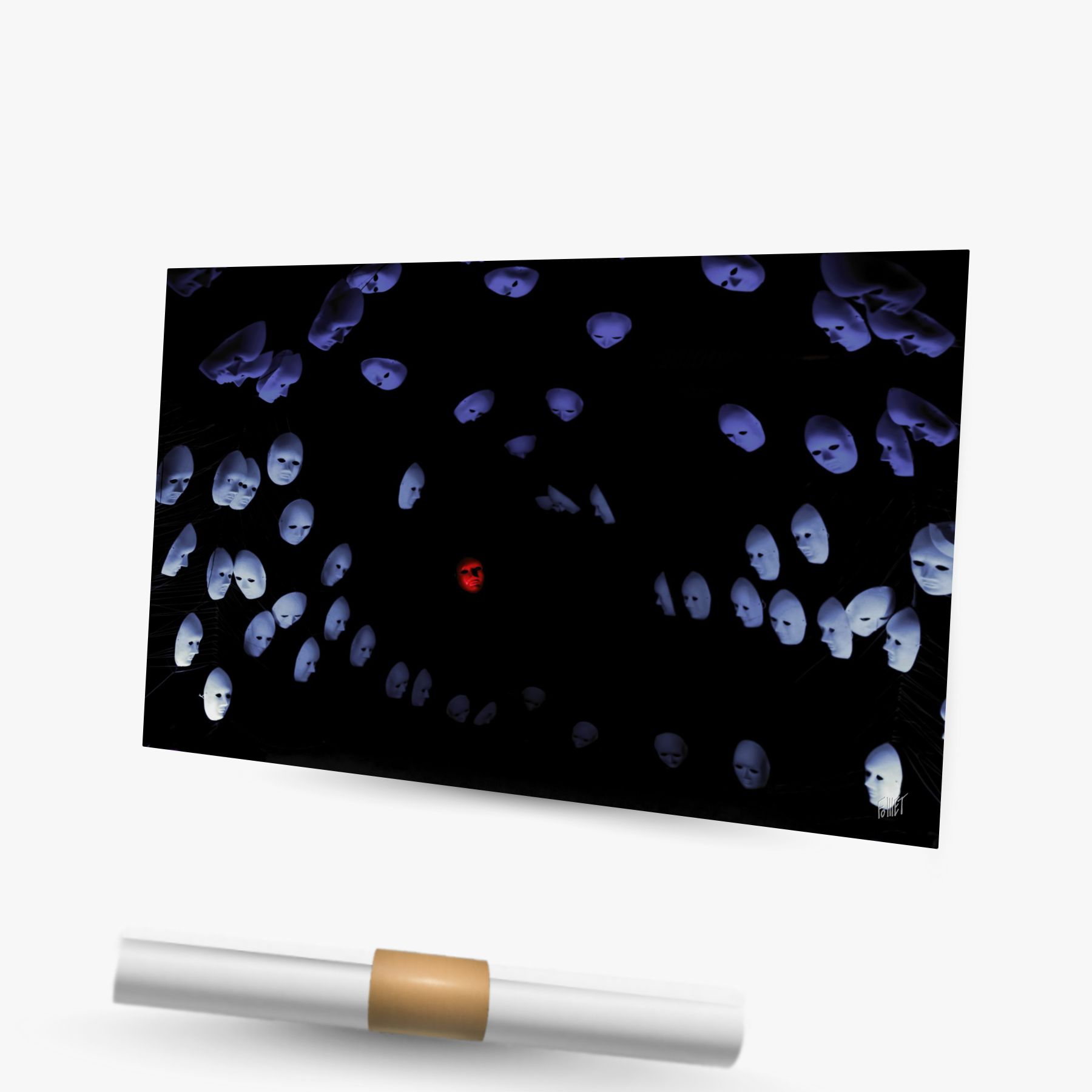 the red mask ~ affiche (75 x 50 cm) – Image 2