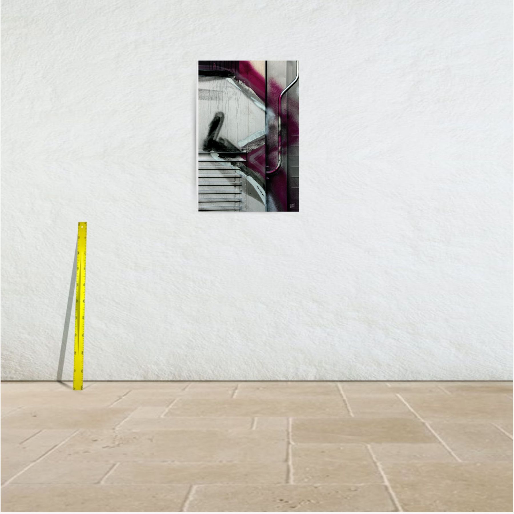 tags galvanisés 2 ~ toile (60 x 90 cm) – Image 3